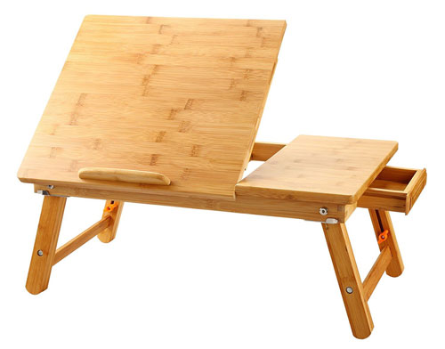 میز چوبی مدل DeepFlex W700 میز لپ تاپ میز لب تاب میز بامبو میز لپ تاپ بامبو
